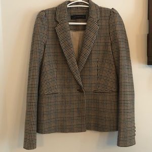 ZARA Houndstooth Blazer